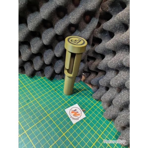 CZ 457 LRP - Prot�ge culasse avec capuchon/couvercle VERT avec LOGO CZ NOIR