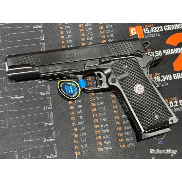 Extra Prix ! Pistolet Luger 1911 MC S - 45 ACP - 5" - Noir - GIMC1911S45