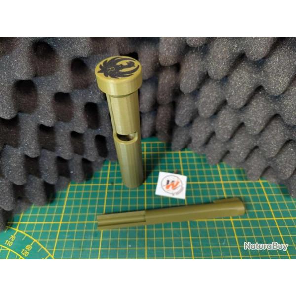 RUGER RPR - START KIT VERT - Prot�ge Culasse VERT_avec LOGO RUGER Noir + Guide baguette VERT 22 lr