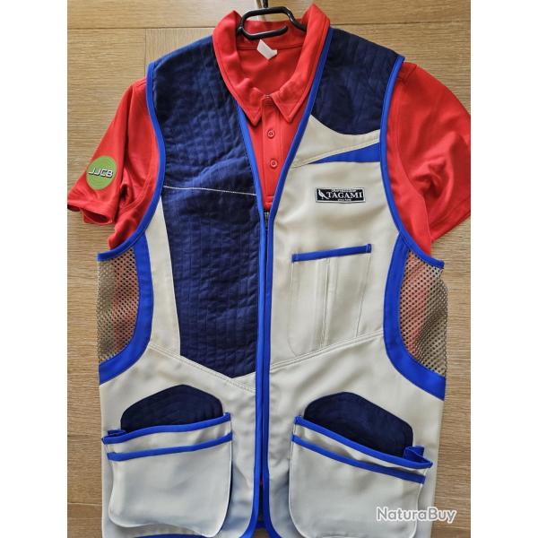 GILET DE BALL TRAP TAGAMI HAUTE QUALITE DROITIER