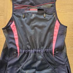 GILET DE BALL TRAP TAGAMI HAUTE QUALITE bleu rose GAUCHER