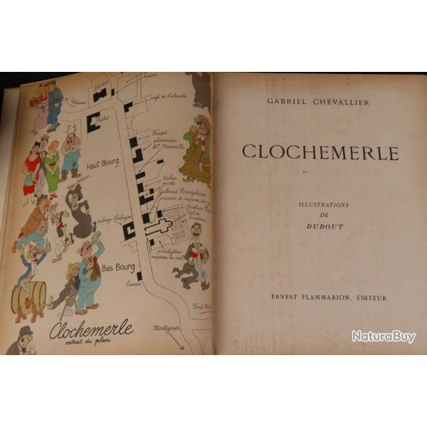 Clochemerle - Gabriel Chevallier, Illustrations de DUBOUT, dition numrote - FRANCE (1945)