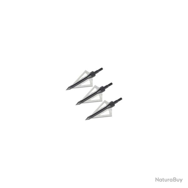 Pointe de chasse broadhead 2 pour fleches nxg avec pointe vissee