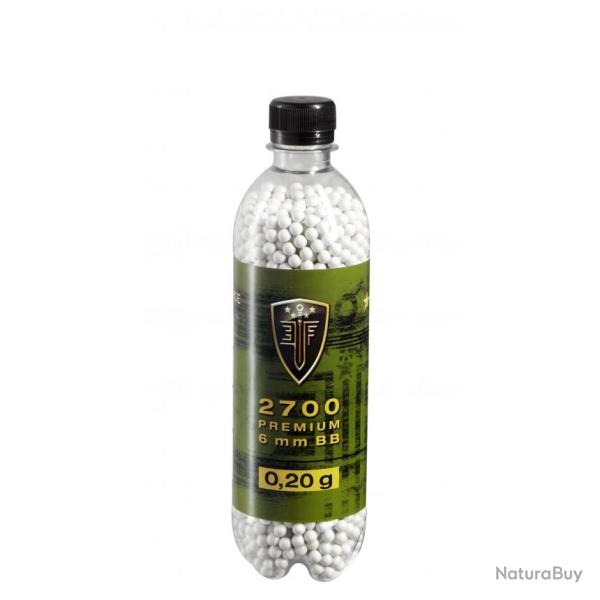 Billes bbs 6mm �lite force blanche 0.20g bouteille X2700