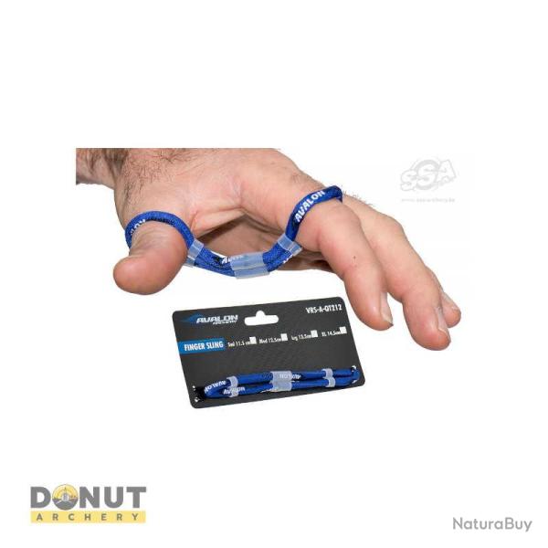 Dragonne De Doigts Avalon Ajustable pour tir � l'arc - Bleu / L