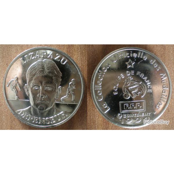 Medaille Lizarazu Defenseur Football Equipe de France 1999
