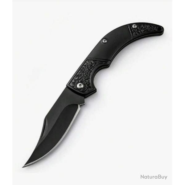 Couteau de poche courb� noir