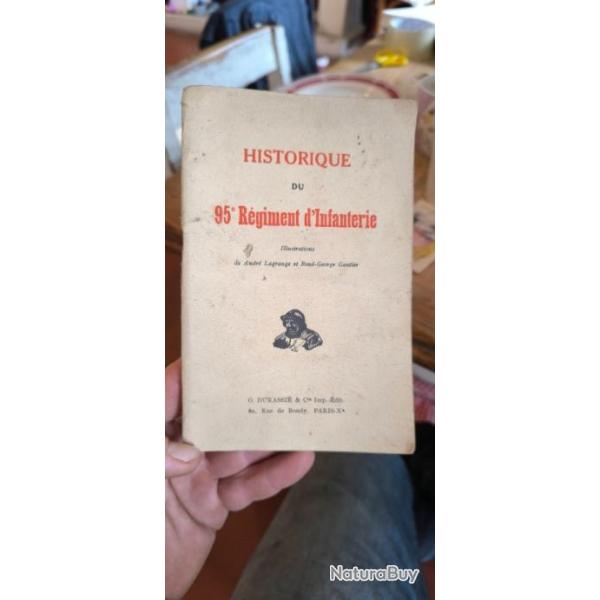 Livre "Historique du 95eme r�giment d'infanterie"