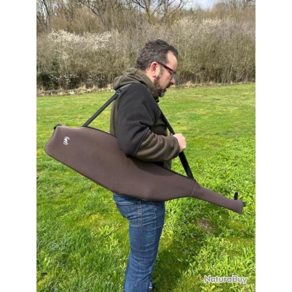 HOUSSE JAKELE POUR CARABINE - EN NEOPRENE - MARRON - TAILLE UNIQUE-