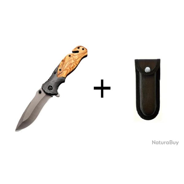 Couteau pliant multifonction avec �tui