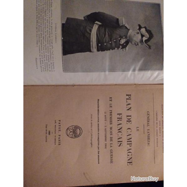 Le plan de campagne fran�ais et le premier mois de la guerre du g�n�ral lanrezac
