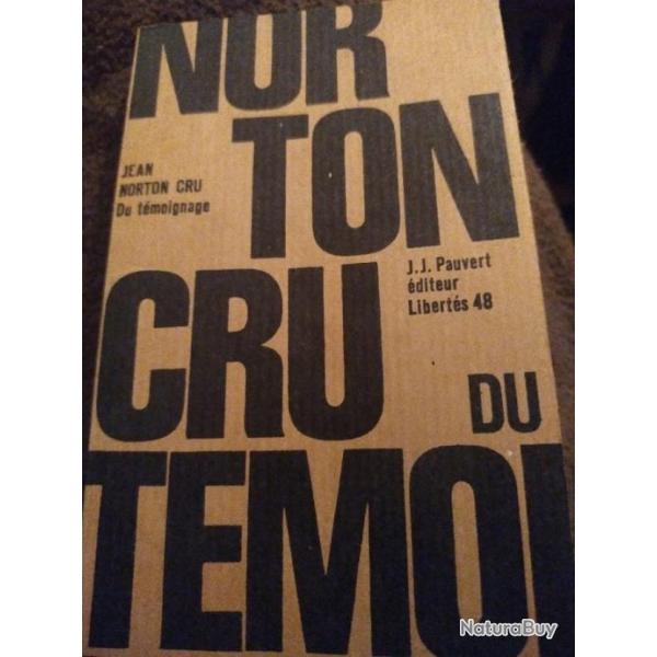 Du tmoignage de Jean Norton cru