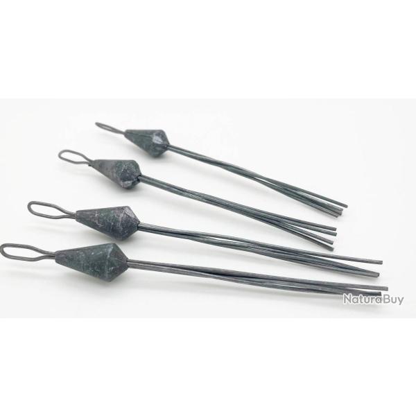 Lot de 4 plombs grappin � 4 branches ( poids 40 gr)