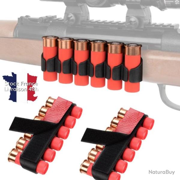 Cartouchi�re calibre 12 � scratch, six cartouches - Deux supports - Stock France