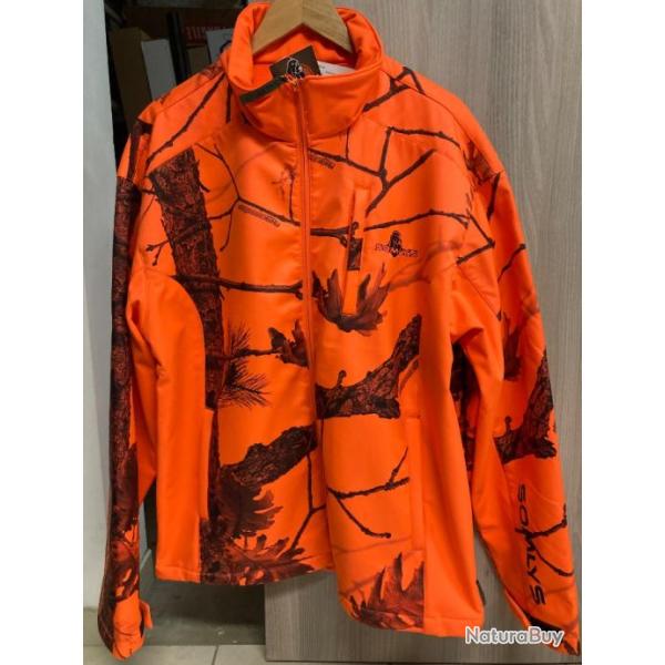 Vends veste SOMLYS camo orange T.2XL