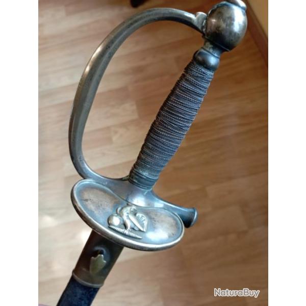 �p�e d'officier subalterne Mle 1816 au coq.