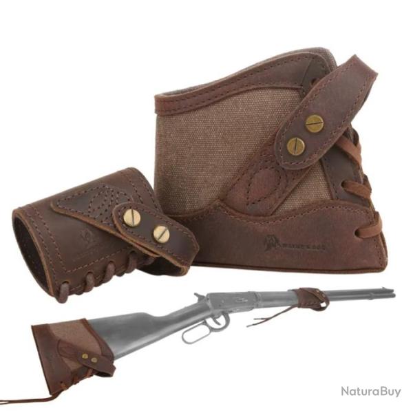 Support de crosse cuir et toile cir�e- Mod�le Marron - Livraison GRATUITE