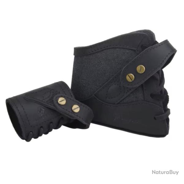 Support de crosse cuir et toile cir�e- Mod�le Noir - Livraison GRATUITE