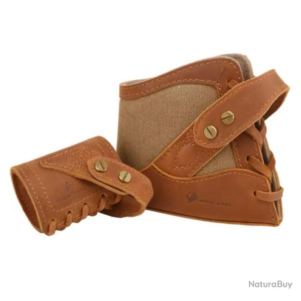 Support de crosse cuir et toile cir�e- Mod�le Marron clair - Livraison GRATUITE