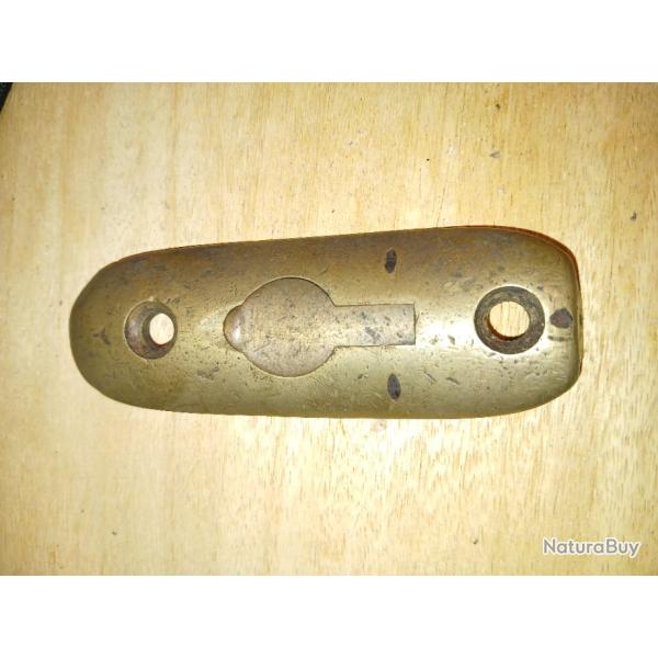 Plaque de couche laiton115x41,3mmEntre axe 78mm