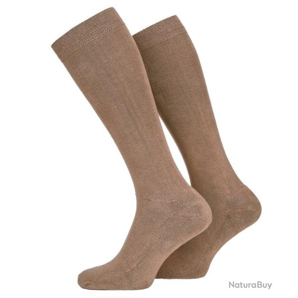Chaussettes outdoor en bambou couleur sable