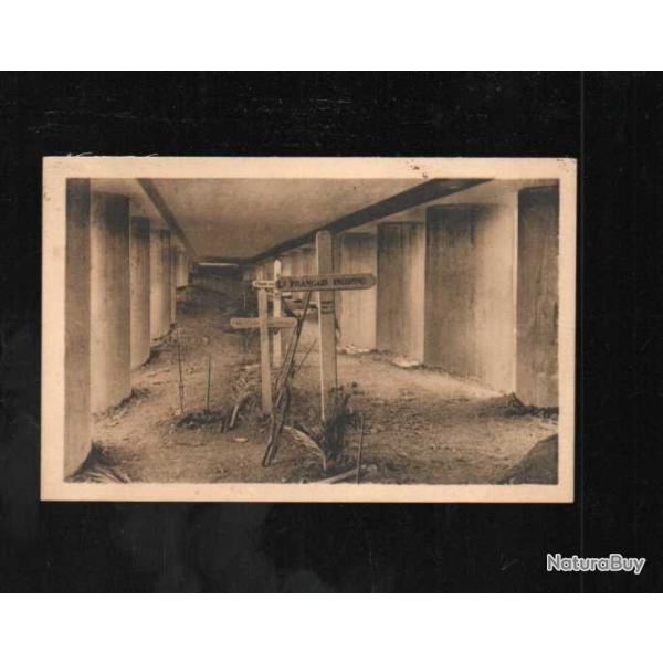 cpa monument de la tranch�e des baionnettes vue int�rieure ventre architecte