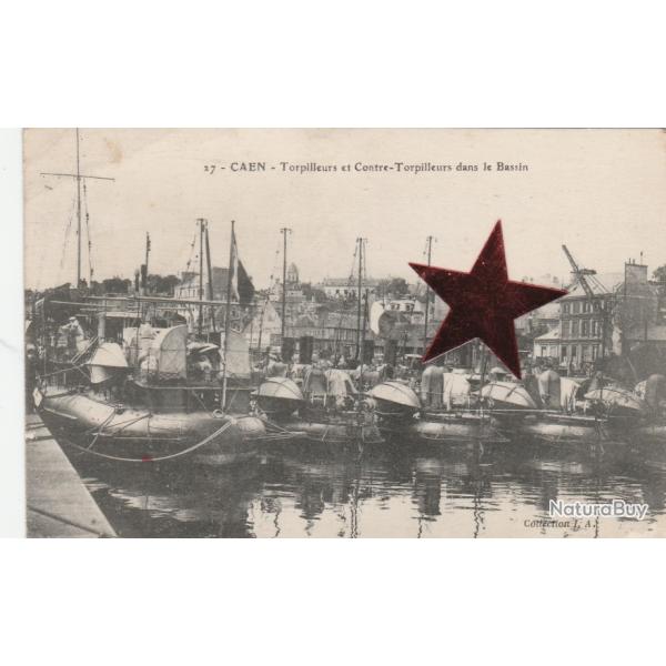 CPA - Marine Militaire Fran�aise " CAEN" Contre-Torpilleurs dans le Bassin - N�859