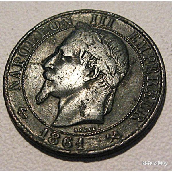 5 centimes Napol�on III  1861 k