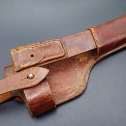 ETUI EN CUIR POUR CROSSE PISTOLET MAUSER C96 - ALLEMAGNE PREMIERE GUERRE MONDIALE Bon 1ere GM Allema