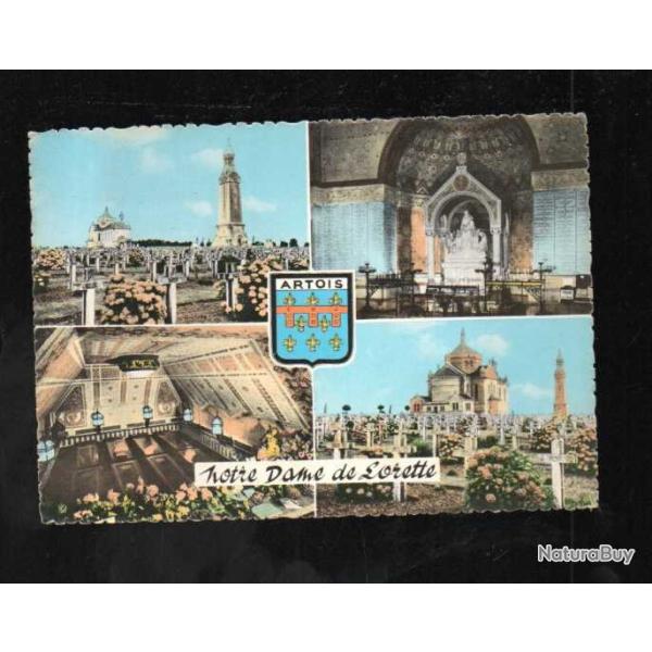 cpm notre-dame de lorette artois multivues sur carte