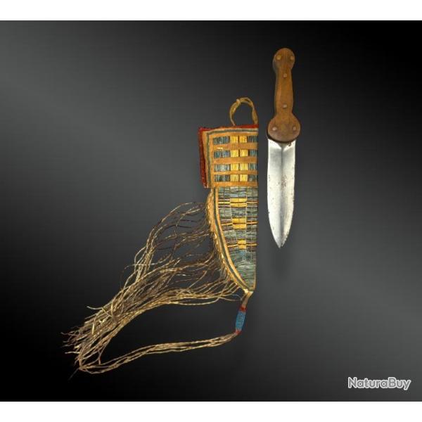 COUTEAU et son FOURREAU� Indiens des Plaines, Am�rique du Nord� D�but du XX�me si�cle