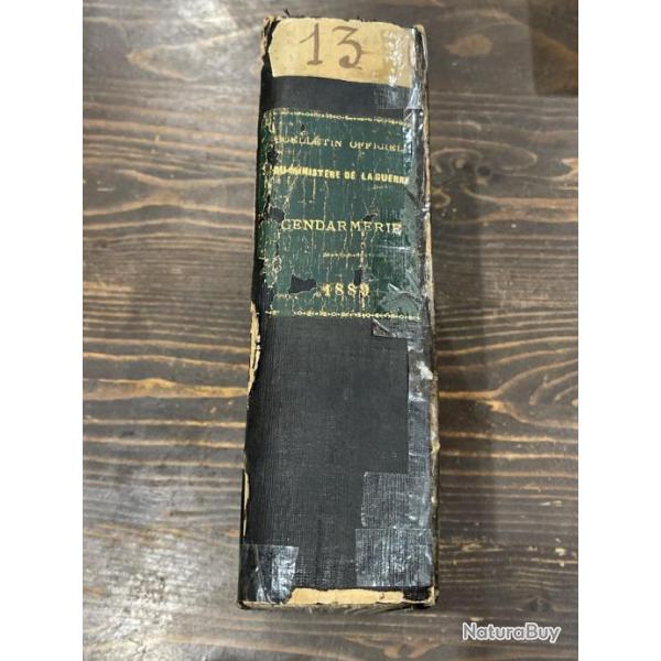 Bulletin officiel du minist�re de la guerre Gendarmerie 1889