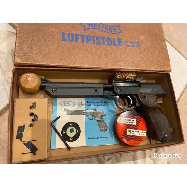 Pistolet air comprim� Walther Luftpistole cal.4.5 mod 53