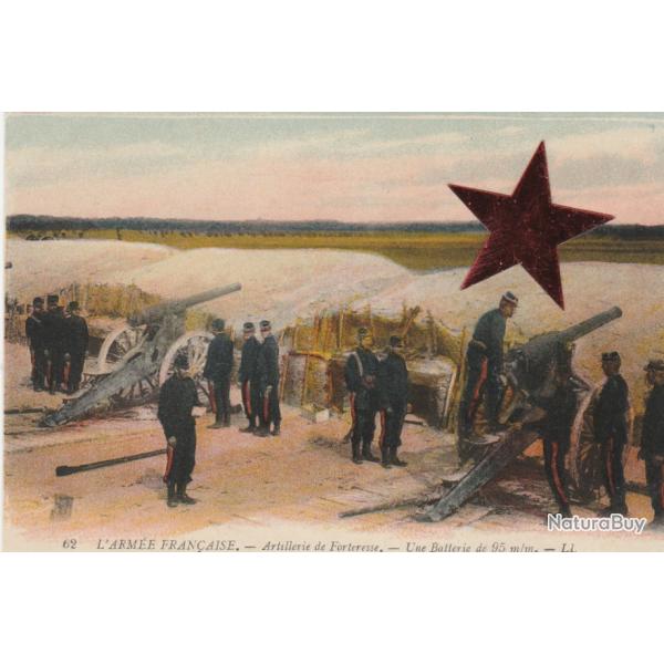 CPA -  MILITARIA ARM�E Francaise Artillerie Batterie De 95 - N�739