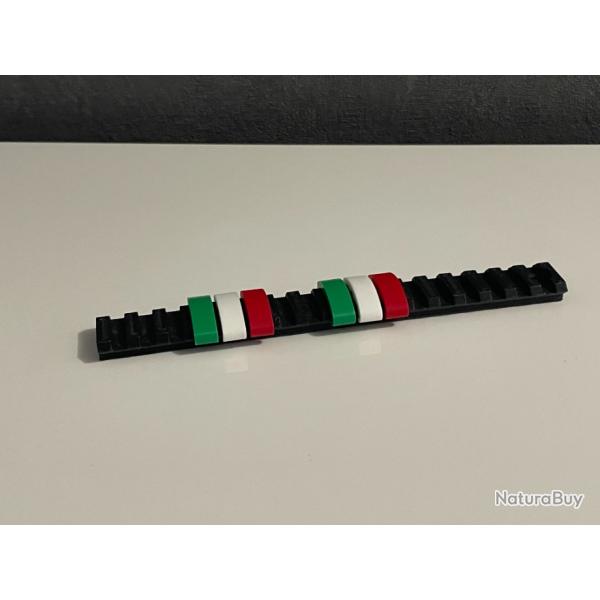 COUVRE PICATINNY 21 VERT BLANC ROUGE X3