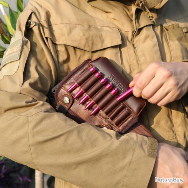 CARTOUCHI�RE DE CROSSE CUIR AVEC 8 EMPLACEMENTS