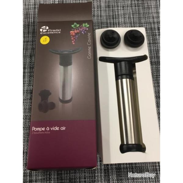 Pompe � vide d'air pour caviste