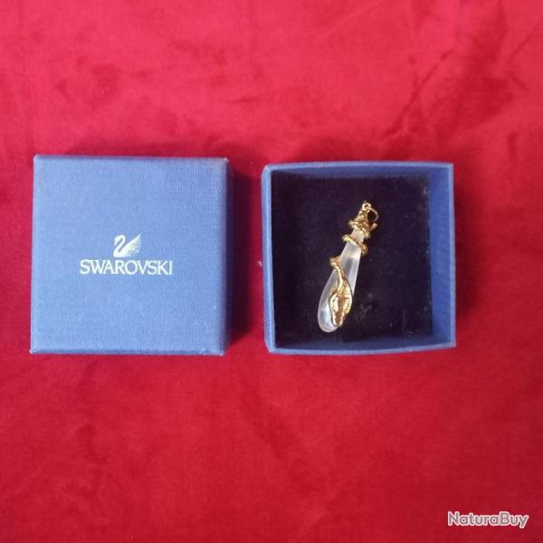 pendentif swarovski serpent et cristal