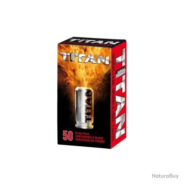 Munition � blanc 9mm PAK - Titan - Boite de 50