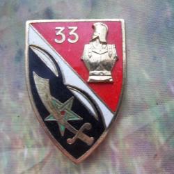 insigne 33e r&eacute;giment g&eacute;nie (1965-1978) (drago) collection militaire