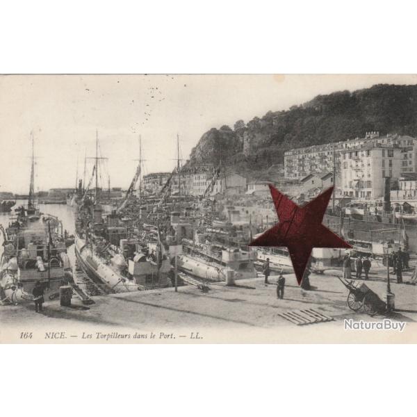 CPA -  Marine de Guerre - " Nice " les Torpilleurs dans le port  - N�508