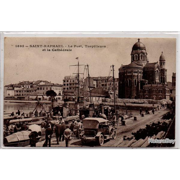 CPA - SAINT RAPHAEL Le Pont Torpilleurs et la Cath�drale- N�1244
