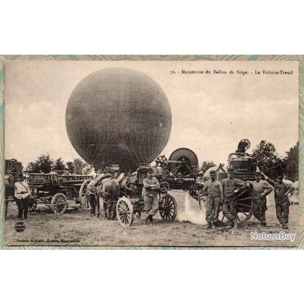 CPA - MILITAIRE  MANOEUVRE - ballon de si�ge - N�7442