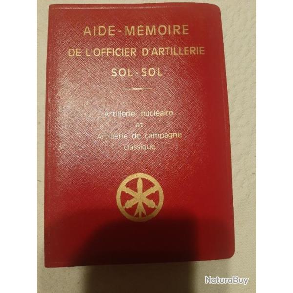 Aide m�moire de l'Officier d'Artillerie SOL-SOL 1975