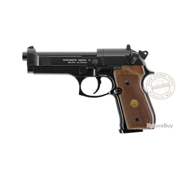 Pistolet � plomb 4.5 mm UMAREX - BERETTA 92 FS (4 joules max) Noir Bois
