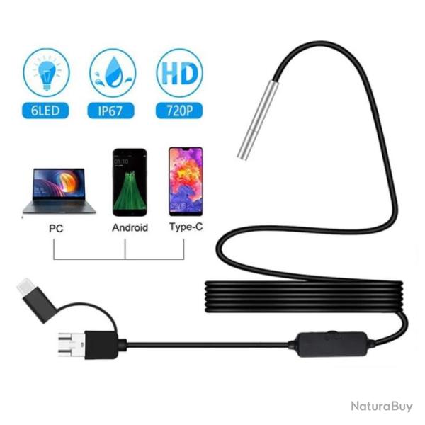 Endoscope diam�tre 3,9mm �clairage int�gr� c�ble rigide - 3,5m