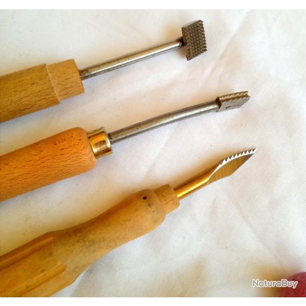 Outils et jauge de quadrillage kit 10 lignes  pro pour crosses des arme tr�s  rare a ce prix