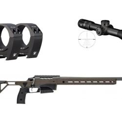 Pack TIKKA T3X ACE TARGET 26" 6.5 creed cerakote tungsten