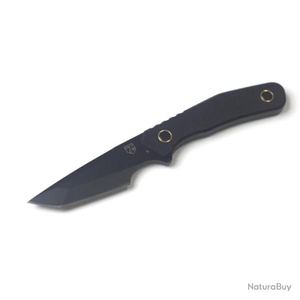 Couteau Strider Se7en Plus Lame Tanto Acier D2 Manche G10 Noir �tui Kydex SPL240502BK