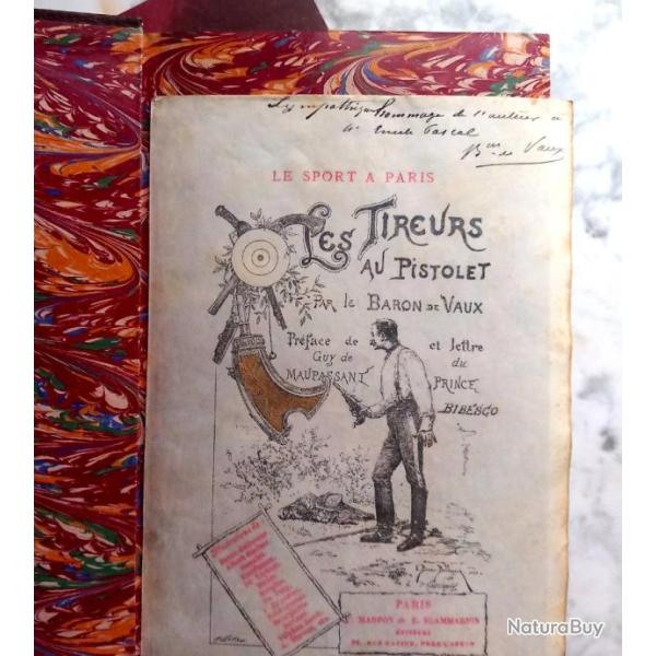 Baron de Vaux, Les hommes d'pe, 1882, reli, numrot, ddicac, embotage cartonn,